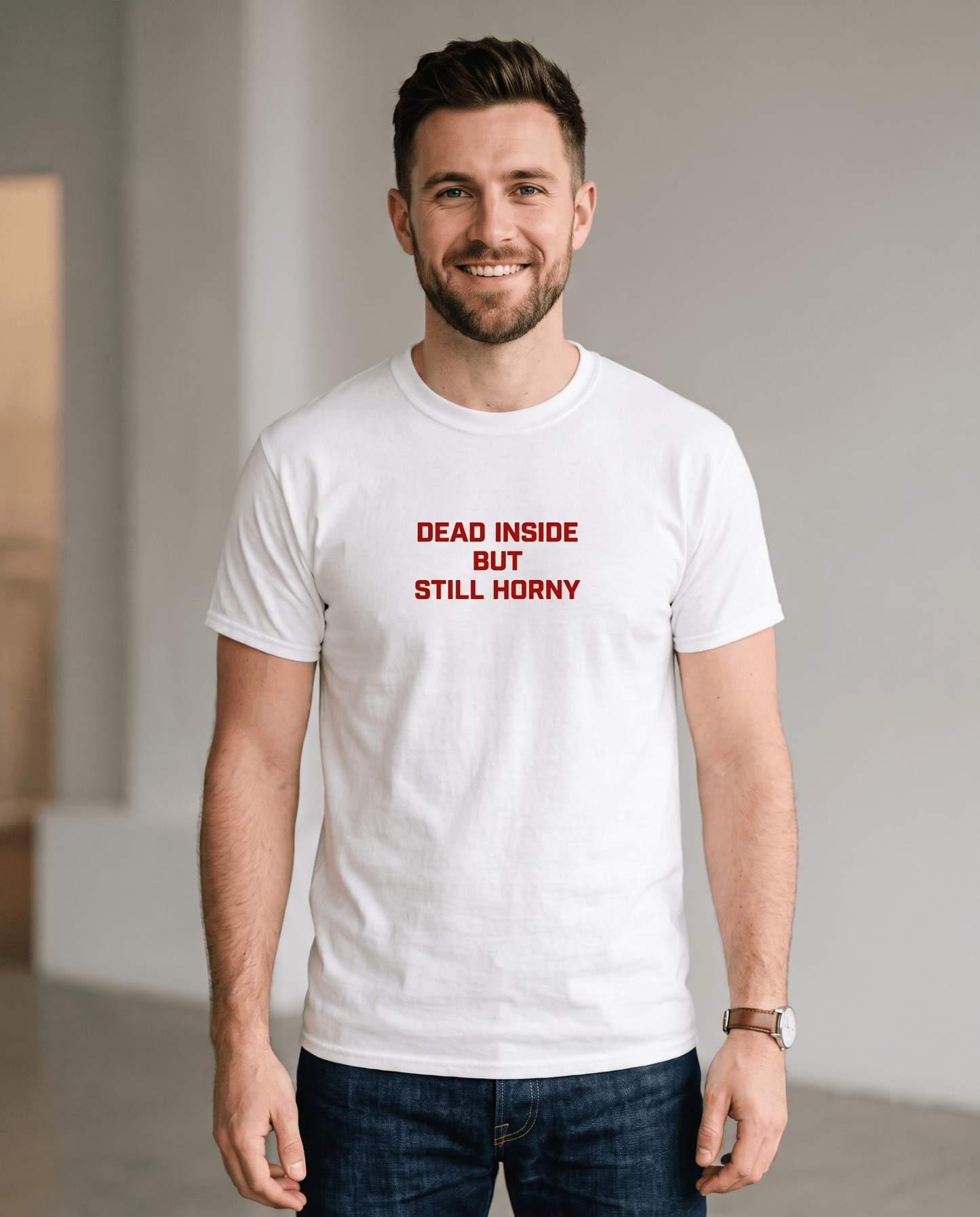 Dead Inside but Still Horny | Unisex Heavyweight Casual T-Shirt